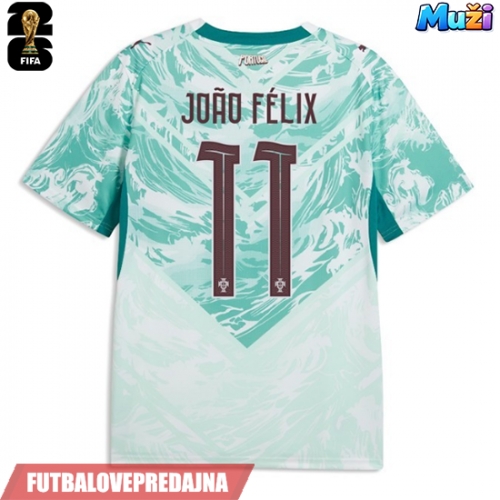 Lacne Muži Futbalové dres Portugalsko Joao Felix #11 MS 2026 Krátky Rukáv - Preč
